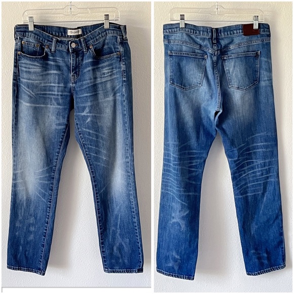 Madewell The Slim Boyjean Blue Denim Jeans Size 29 - Picture 2 of 15